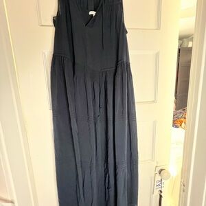 James Perse Navy Sleeveless Maxi Dress